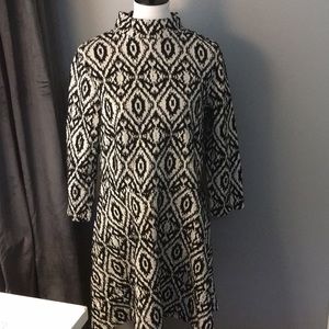 H&H Black and White Dress 3/4 Sleeves